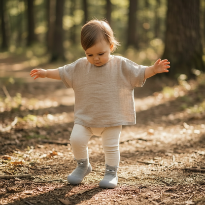 Grey Bear Pre-walker Baby Shoes