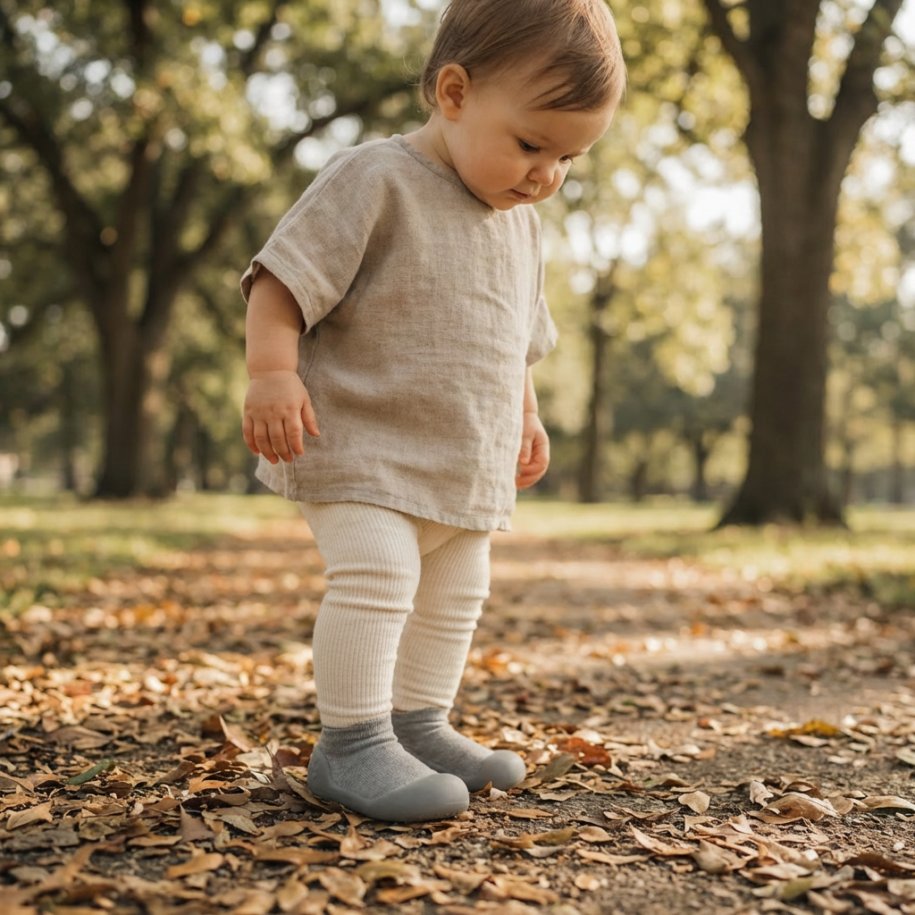 Grey Low Cut Pre-walker Baby Shoes