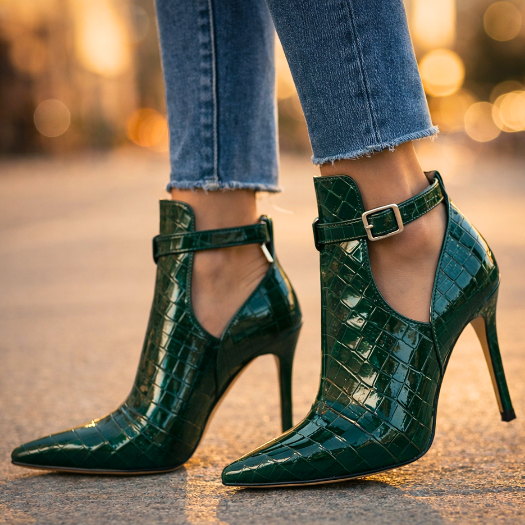 Velvet Stiletto Heels