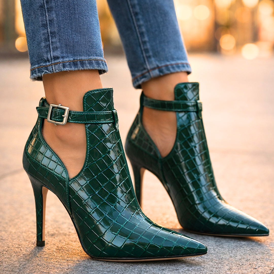 Velvet Stiletto Heels