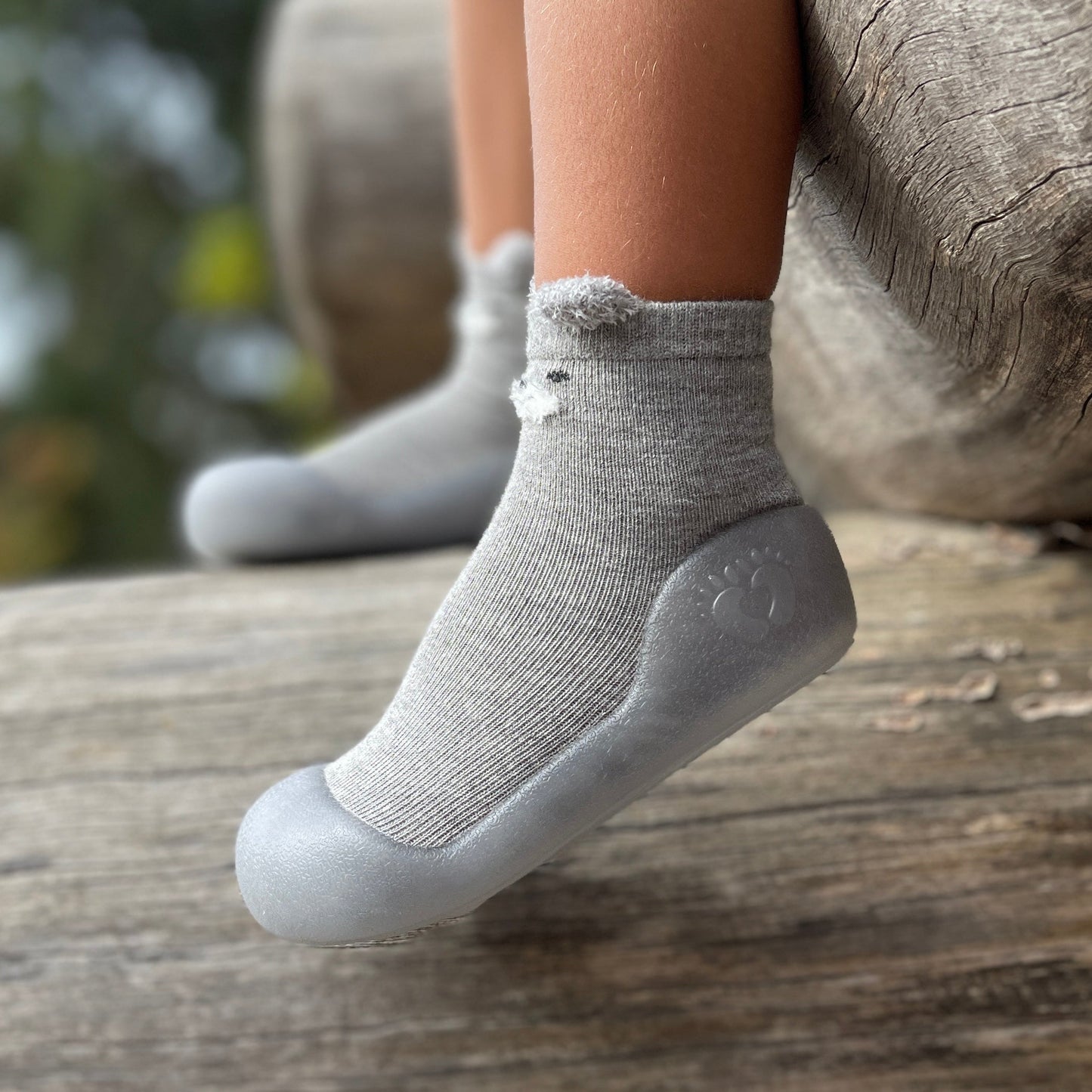 Grey Bear Pre-walker Baby Shoes
