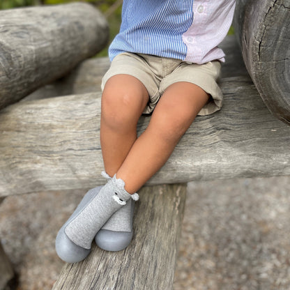 Grey Bear Pre-walker Baby Shoes