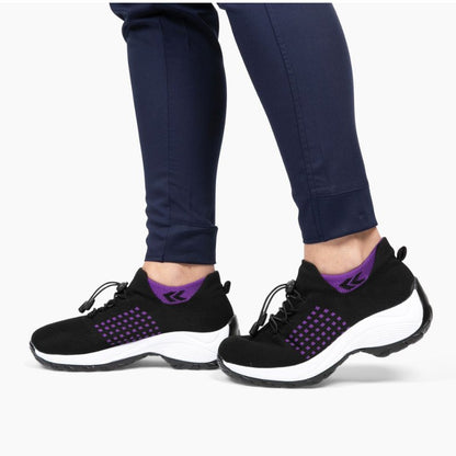 Ortho Cushion Shoes - Black Purple