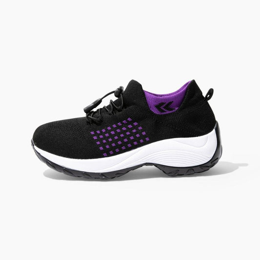 Ortho Cushion Shoes - Black Purple
