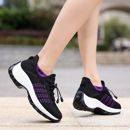 Ortho Cushion Shoes - Black Purple