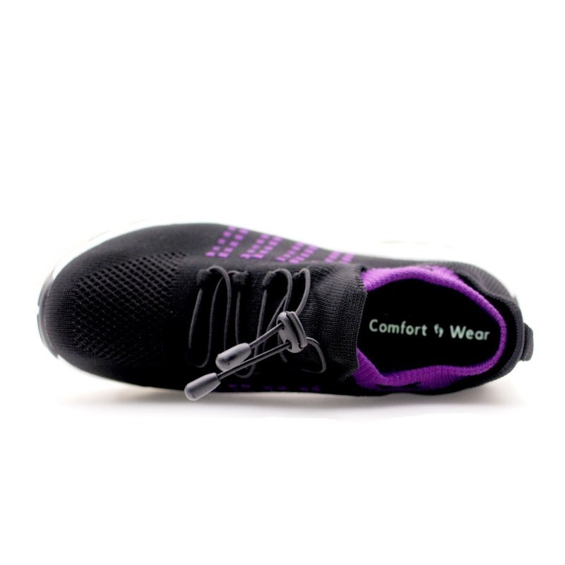 Ortho Cushion Shoes - Black Purple