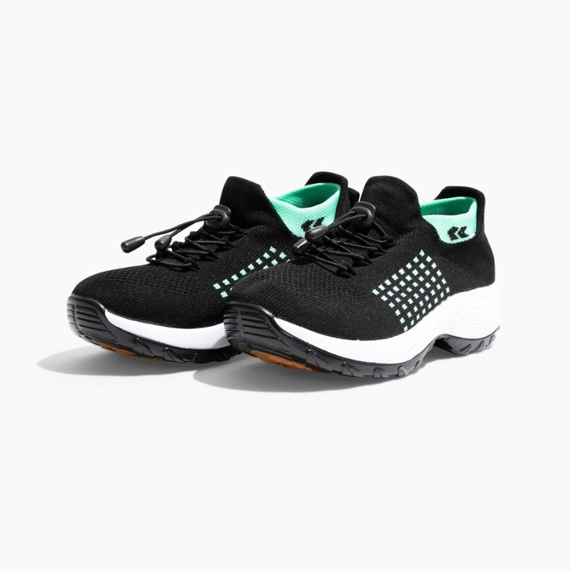 Ortho Cushion Shoes - Black Sky Blue
