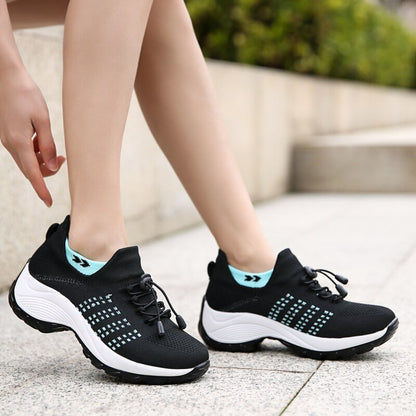 Ortho Cushion Shoes - Black Sky Blue
