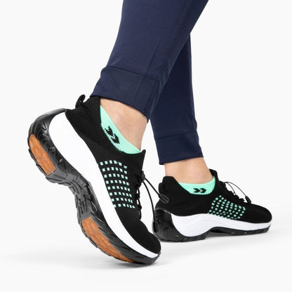 Ortho Cushion Shoes - Black Sky Blue