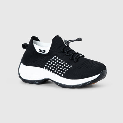 Ortho Cushion Shoes - Black White