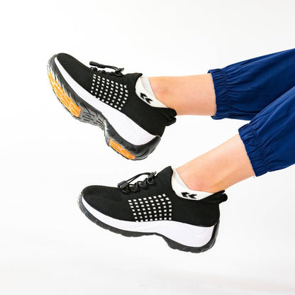 Ortho Cushion Shoes - Black White