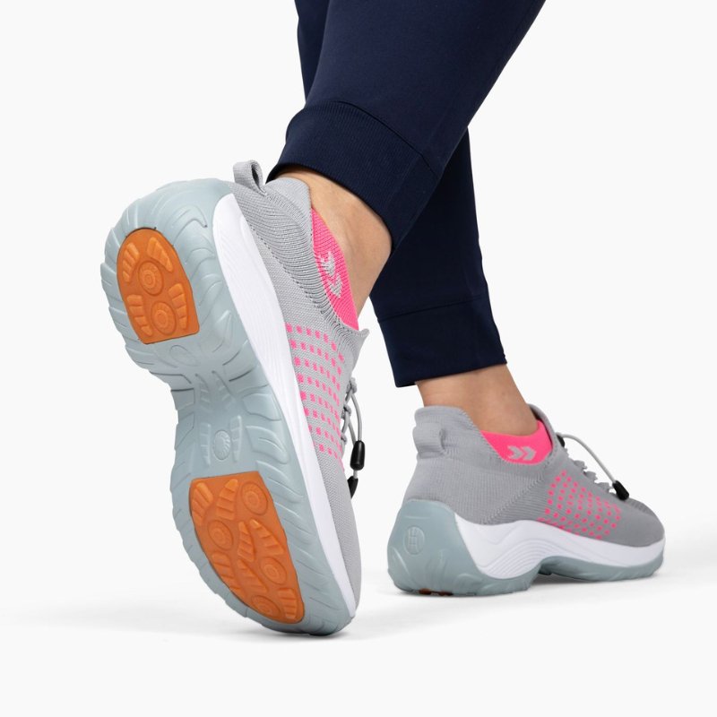 Ortho Cushion Shoes - Gray Pink