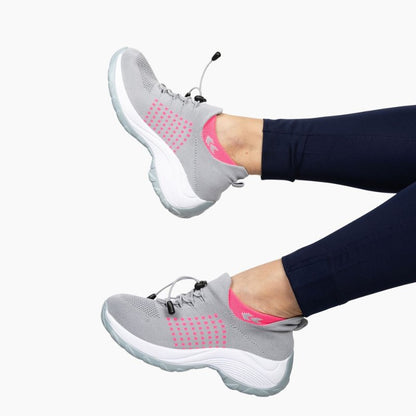 Ortho Cushion Shoes - Gray Pink
