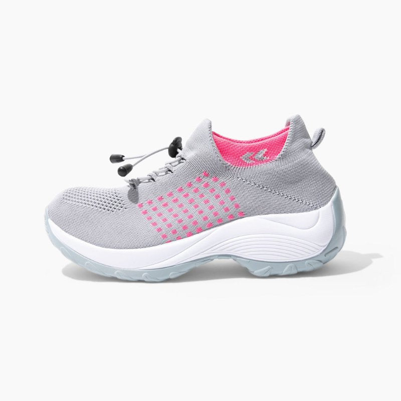Ortho Cushion Shoes - Gray Pink