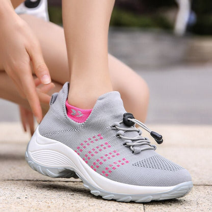 Ortho Cushion Shoes - Gray Pink