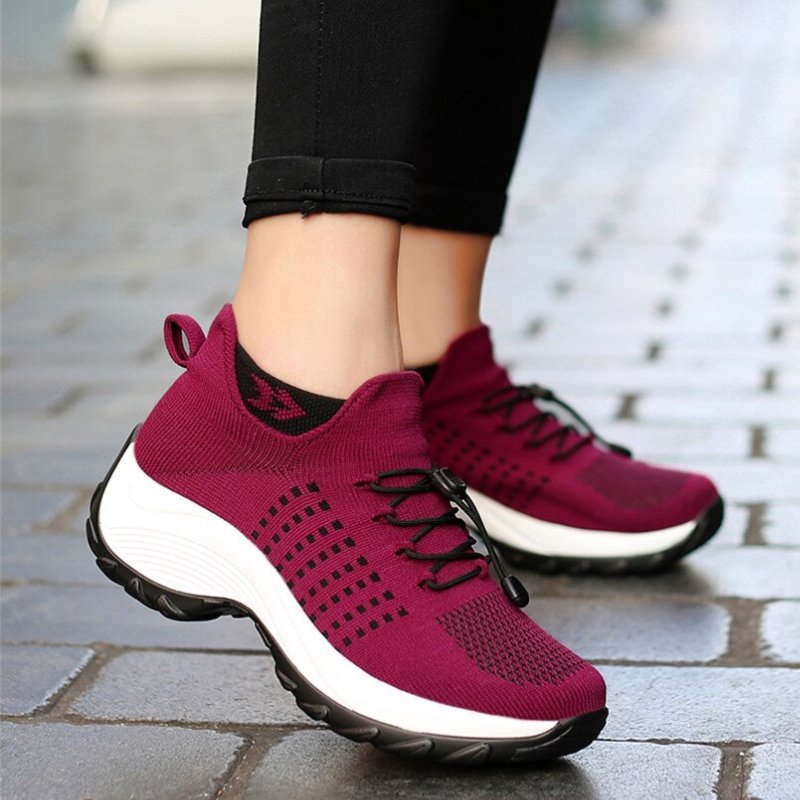 Ortho Cushion Shoes - Red