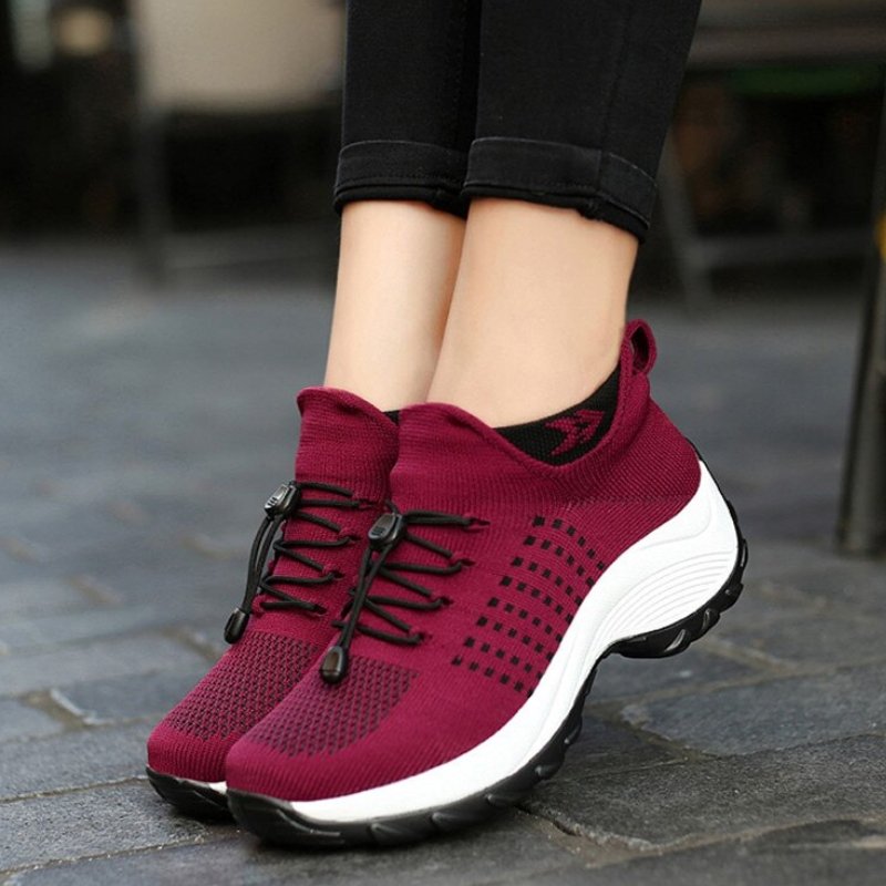 Ortho Cushion Shoes - Red