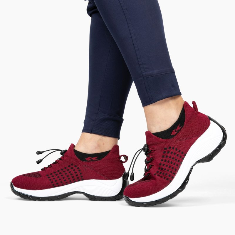 Ortho Cushion Shoes - Red