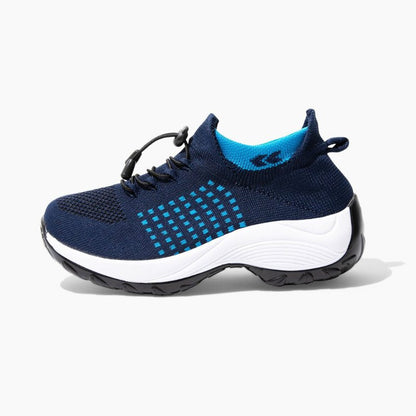 Ortho Cushion Shoes - White Blue